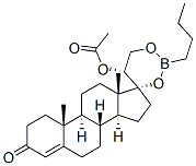 (20R)-20-Acetyloxy-17,21-[(butylboranediyl)bisoxy]pregn-4-en-3-one|