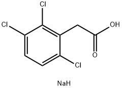 2-(2,3,6-三氯苯基)乙酸钠, 2439-00-1, 结构式