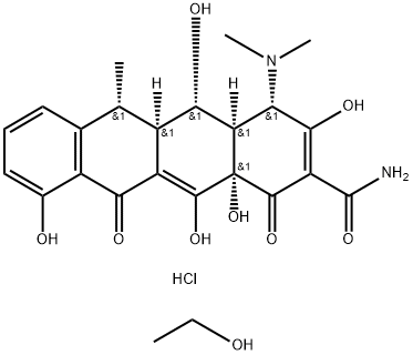 盐酸强力霉素 结构式