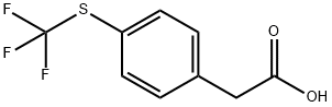 4-(三氟甲硫基)苯乙酸, 243977-23-3, 结构式