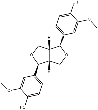 (1S)-1β,4α-ビス(3-メトキシ-4-ヒドロキシフェニル)-3aβ,4,6,6aβ-テトラヒドロ-1H,3H-フロ[3,4-c]フラン