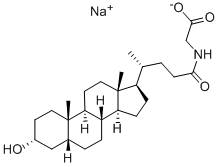 甘氨石胆酸钠 结构式