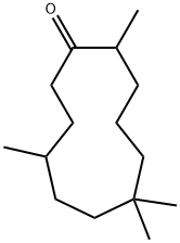 2,6,6,9-Tetramethylcycloundecan-1-one Structure