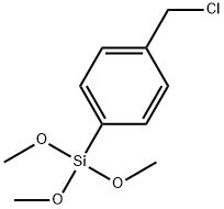 [4-(クロロメチル)フェニル]トリメトキシシラン 化学構造式