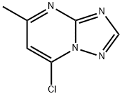 7-クロロ-5-メチル-[1,2,4]トリアゾロ[1,5-A]ピリミジン 化学構造式