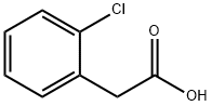 2-クロロフェニル酢酸 化学構造式