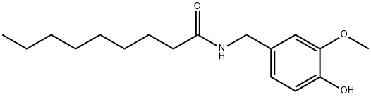 N-バニリルノナンアミド 化学構造式
