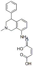 1,2,3,4-tetrahydro-2-methyl-4-phenylisoquinolin-8-amine maleate Structure