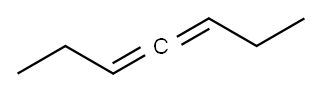 3,4-ヘプタジエン 化学構造式