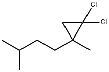 1-(2,2-Dichloro-1-methylcyclopropyl)-3-methylbutane Structure