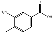 3-氨基-4-甲基苯甲酸, 2458-12-0, 结构式