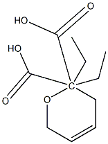 Diethyl 3,6-dihydro-2H-pyran-2,2-dicarboxylate Structure