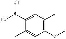 4-メトキシ-2,5-ジメチルフェニルボロン酸 化学構造式