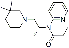 N-[[R,(-)]-2-(3,3-Dimethylpiperidino)-1-methylethyl]-N-(2-pyridyl)propionamide Structure