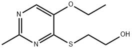 2-[(5-Ethoxy-2-methyl-4-pyrimidinyl)thio]ethanol Structure
