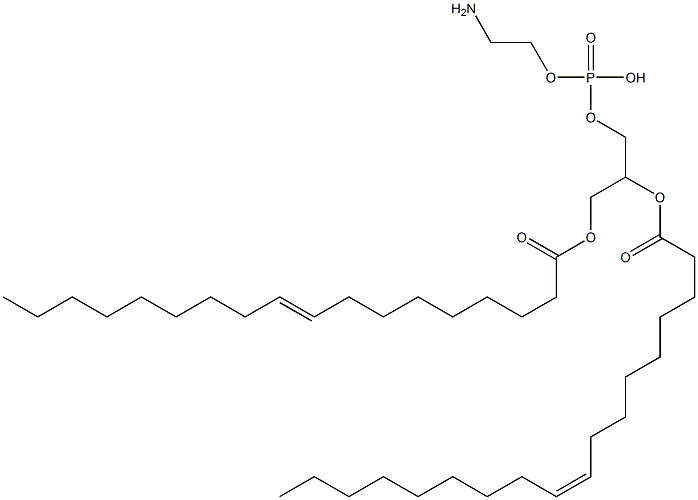 [1-(2-aminoethoxy-hydroxyphosphoryl)oxy-3-[(Z)-octadec-9-enoyl]oxypropan-2-yl] (Z)-octadec-9-enoate 结构式