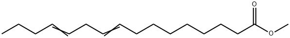 9,12-Hexadecadienoic acid methyl ester 结构式