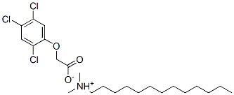 N,N-dimethyltridecylammonium (2,4,5-trichlorophenoxy)acetate 结构式