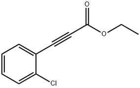 (2-CHLORO-PHENYL)-PROPYNOIC ACID ETHYL ESTER Structure
