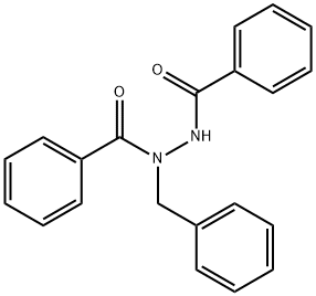 1,2-ジベンゾイル-1-ベンジルヒドラジン 化学構造式