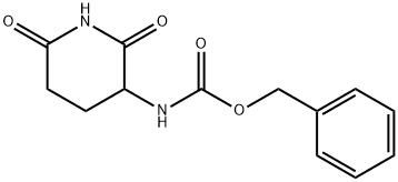 3-N-苄氧羰基氨基-2,6-二氧代哌啶 结构式