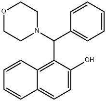 1-(MORPHOLINO(PHENYL)METHYL)NAPHTHALEN-2-OL Structure