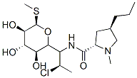 (2S,4R)-N-[2-chloro-1-[(2R,3S,4S,5R,6R)-3,4,5-trihydroxy-6-methylsulfanyl-oxan-2-yl]propyl]-1-methyl-4-propyl-pyrrolidine-2-carboxamide Structure