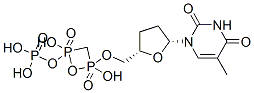 alpha,beta-methylenedeoxythymidine 5'-triphosphate Structure