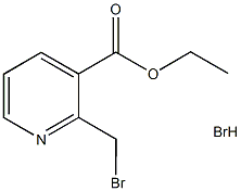 ETHYL 2-(BROMOMETHYL)NICOTINATE HYDROBROMIDE Structure