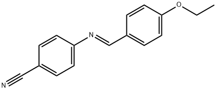 p-乙氧基苄烯-p-氨基苄腈, 24742-30-1, 结构式