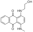 1-(メチルアミノ)-4-(2-ヒドロキシエチルアミノ)アントラキノン 化学構造式