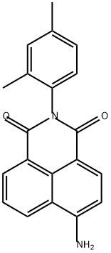 6-アミノ-2-(2,4-ジメチルフェニル)-2H-ベンゾ[de]イソキノリン-1,3-ジオン 化学構造式
