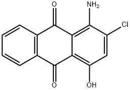 1-アミノ-2-クロロ-4-ヒドロキシ-9,10-アントラセンジオン 化学構造式