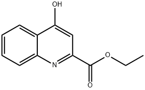 4-羟基喹啉-2-甲酸乙酯 结构式