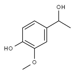 4-(1-HYDROXYETHYL)-2-METHOXYPHENOL Structure