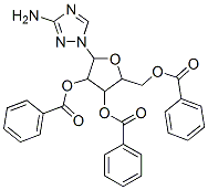 [5-(3-amino-1,2,4-triazol-1-yl)-3,4-dibenzoyloxy-oxolan-2-yl]methyl be nzoate Structure