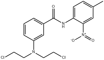 3-[Bis(2-chloroethyl)amino]-4'-methyl-2'-nitrobenzanilide Structure