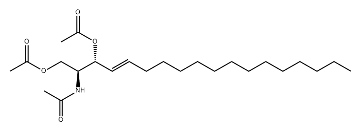 N,1-O,3-O-Triacetylsphingosine Struktur