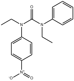 N,N'-ジエチル-N-(4-ニトロフェニル)-N'-フェニル尿素 化学構造式