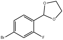 1-BROMO-4-(1,3-DIOXOLAN-2-YL)-3-FLUOROBENZENE Structure