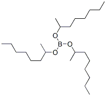 ほう酸トリス(1-メチルヘプチル) 化学構造式