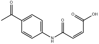 3-(N-(4-ACETYLPHENYL)CARBAMOYL)PROP-2-ENOIC ACID Structure