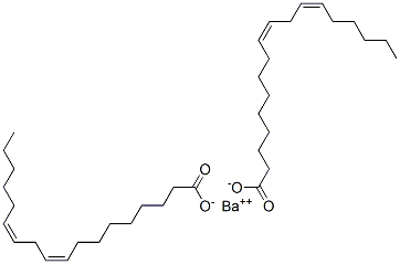 ビス[(9Z,12Z)-9,12-オクタデカジエン酸]バリウム 化学構造式