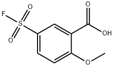 5-フルオロスルホニル-2-メトキシ安息香酸 化学構造式