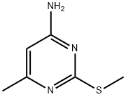 2-甲基巯基-4-氨基-6-甲基嘧啶 结构式