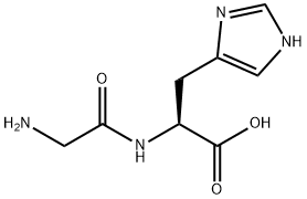 Nα-グリシル-L-ヒスチジン 化学構造式