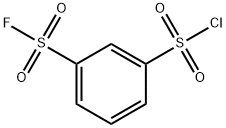 1,3-ベンゼンジスルホン酸1-クロリド3-フルオリド 化学構造式
