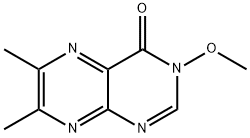 3-Methoxy-6,7-dimethyl-4(3H)-pteridinone Structure