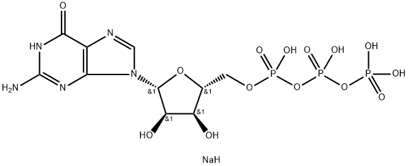 5’-三磷酸鸟苷三钠, 24905-71-3, 结构式