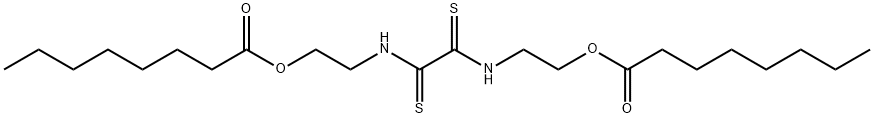 (1,2-dithioxo-1,2-ethanediyl)bis(imino-2,1-ethanediyl) dioctanoate Structure